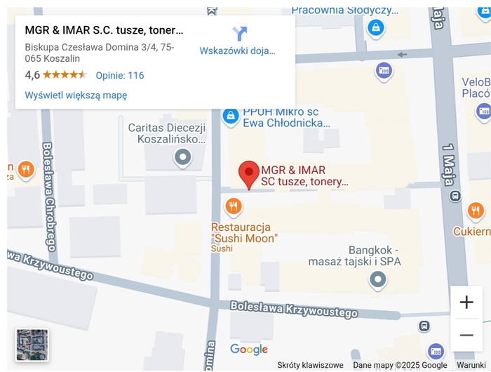 Czynne mgr imar Koszalin tusz toner kartridż yerba mate 